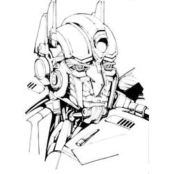 Dessin à colorier: Optimus Prime (Personnages de dessins animés) #214286 - Coloriages à Imprimer Gratuits