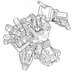 Dessin à colorier: Optimus Prime (Personnages de dessins animés) #214288 - Coloriages à Imprimer Gratuits