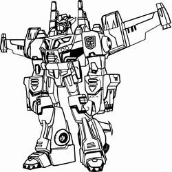 Dessin à colorier: Optimus Prime (Personnages de dessins animés) #214289 - Coloriages à Imprimer Gratuits