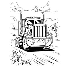 Dessin à colorier: Optimus Prime (Personnages de dessins animés) #214292 - Coloriages à Imprimer Gratuits