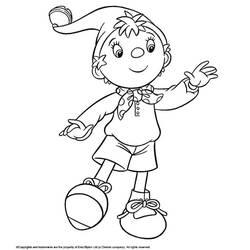 Dessin à colorier: Oui-Oui (Personnages de dessins animés) #44566 - Coloriages à Imprimer Gratuits