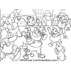 Dessin à colorier: Oui-Oui (Personnages de dessins animés) #44607 - Coloriages à Imprimer Gratuits