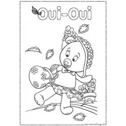 Dessin à colorier: Oui-Oui (Personnages de dessins animés) #44609 - Coloriages à Imprimer Gratuits