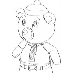 Dessin à colorier: Oui-Oui (Personnages de dessins animés) #44659 - Coloriages à Imprimer Gratuits
