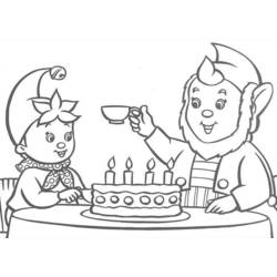 Dessin à colorier: Oui-Oui (Personnages de dessins animés) #44699 - Coloriages à Imprimer Gratuits