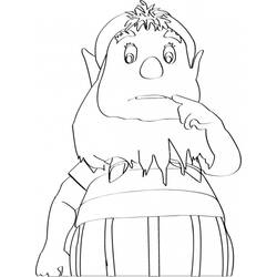Dessin à colorier: Oui-Oui (Personnages de dessins animés) #44801 - Coloriages à Imprimer Gratuits