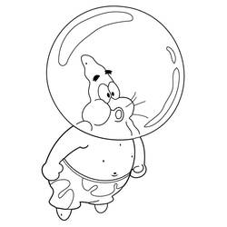 Dessin à colorier: Patrick Étoile (Personnages de dessins animés) #220643 - Coloriages à Imprimer Gratuits