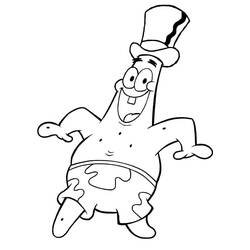 Dessin à colorier: Patrick Étoile (Personnages de dessins animés) #220649 - Coloriages à Imprimer Gratuits
