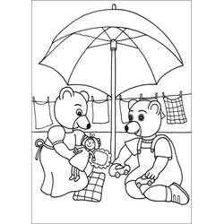 Dessin à colorier: Petit Ours Brun (Personnages de dessins animés) #194993 - Coloriages à Imprimer Gratuits