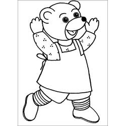 Dessin à colorier: Petit Ours Brun (Personnages de dessins animés) #195002 - Coloriages à Imprimer Gratuits