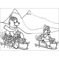 Dessin à colorier: Petit Ours Brun (Personnages de dessins animés) #195004 - Coloriages à Imprimer Gratuits