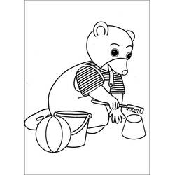Dessin à colorier: Petit Ours Brun (Personnages de dessins animés) #195006 - Coloriages à Imprimer Gratuits