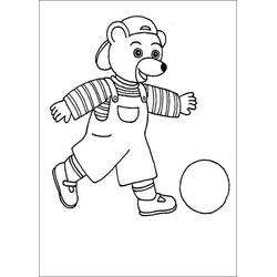 Dessin à colorier: Petit Ours Brun (Personnages de dessins animés) #195007 - Coloriages à Imprimer Gratuits
