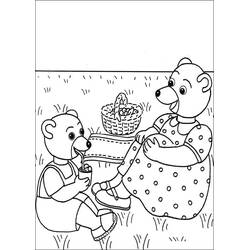 Dessin à colorier: Petit Ours Brun (Personnages de dessins animés) #195011 - Coloriages à Imprimer Gratuits