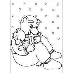 Dessin à colorier: Petit Ours Brun (Personnages de dessins animés) #195012 - Coloriages à Imprimer Gratuits
