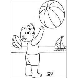 Dessin à colorier: Petit Ours Brun (Personnages de dessins animés) #195013 - Coloriages à Imprimer Gratuits
