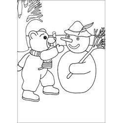 Dessin à colorier: Petit Ours Brun (Personnages de dessins animés) #195014 - Coloriages à Imprimer Gratuits