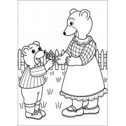 Dessin à colorier: Petit Ours Brun (Personnages de dessins animés) #195018 - Coloriages à Imprimer Gratuits