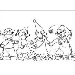 Dessin à colorier: Petit Ours Brun (Personnages de dessins animés) #195021 - Coloriages à Imprimer Gratuits