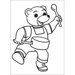 Dessin à colorier: Petit Ours Brun (Personnages de dessins animés) #195026 - Coloriages à Imprimer Gratuits