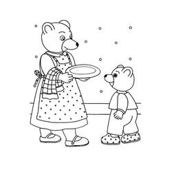 Dessin à colorier: Petit Ours Brun (Personnages de dessins animés) #195027 - Coloriages à Imprimer Gratuits