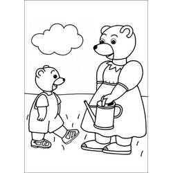 Dessin à colorier: Petit Ours Brun (Personnages de dessins animés) #195033 - Coloriages à Imprimer Gratuits