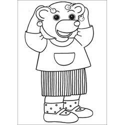 Dessin à colorier: Petit Ours Brun (Personnages de dessins animés) #195035 - Coloriages à Imprimer Gratuits
