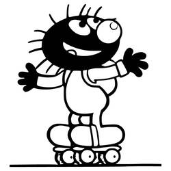 Dessin à colorier: Petit Poilu (Personnages de dessins animés) #212313 - Coloriages à Imprimer Gratuits