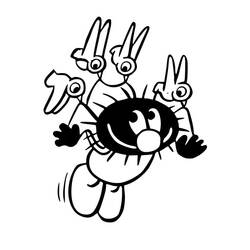 Dessin à colorier: Petit Poilu (Personnages de dessins animés) #212314 - Coloriages à Imprimer Gratuits