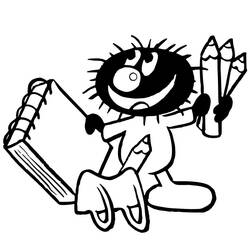 Dessin à colorier: Petit Poilu (Personnages de dessins animés) #212317 - Coloriages à Imprimer Gratuits