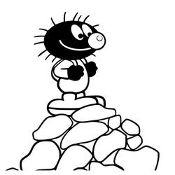 Dessin à colorier: Petit Poilu (Personnages de dessins animés) #212319 - Coloriages à Imprimer Gratuits