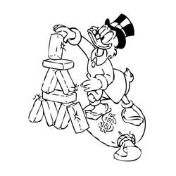 Dessin à colorier: Picsou (Personnages de dessins animés) #199818 - Coloriages à Imprimer Gratuits
