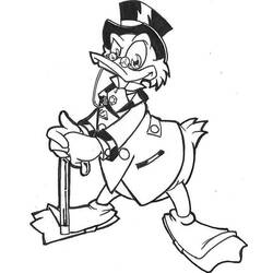 Dessin à colorier: Picsou (Personnages de dessins animés) #199819 - Coloriages à Imprimer Gratuits