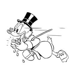 Dessin à colorier: Picsou (Personnages de dessins animés) #199824 - Coloriages à Imprimer Gratuits