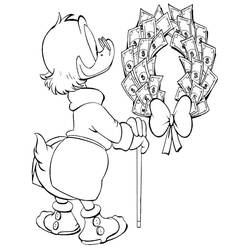 Dessin à colorier: Picsou (Personnages de dessins animés) #199831 - Coloriages à Imprimer Gratuits