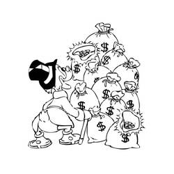 Dessin à colorier: Picsou (Personnages de dessins animés) #199833 - Coloriages à Imprimer Gratuits