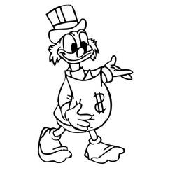 Dessin à colorier: Picsou (Personnages de dessins animés) #199835 - Coloriages à Imprimer Gratuits