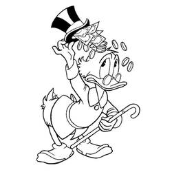 Dessin à colorier: Picsou (Personnages de dessins animés) #199840 - Coloriages à Imprimer Gratuits