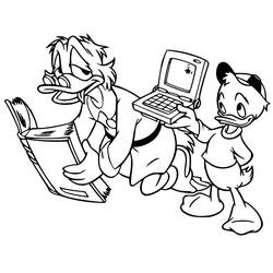 Dessin à colorier: Picsou (Personnages de dessins animés) #199841 - Coloriages à Imprimer Gratuits