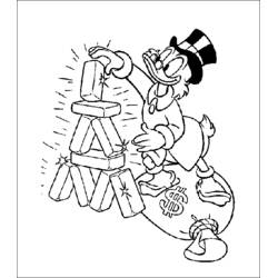 Dessin à colorier: Picsou (Personnages de dessins animés) #31767 - Coloriages à Imprimer Gratuits