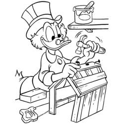 Dessin à colorier: Picsou (Personnages de dessins animés) #31778 - Coloriages à Imprimer Gratuits