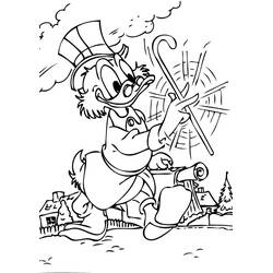 Dessin à colorier: Picsou (Personnages de dessins animés) #31780 - Coloriages à Imprimer Gratuits