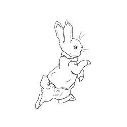 Dessin à colorier: Pierre Lapin (Personnages de dessins animés) #188230 - Coloriages à Imprimer Gratuits