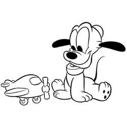 Dessin à colorier: Pluto (Personnages de dessins animés) #197059 - Coloriages à Imprimer Gratuits