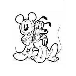 Dessin à colorier: Pluto (Personnages de dessins animés) #197071 - Coloriages à Imprimer Gratuits