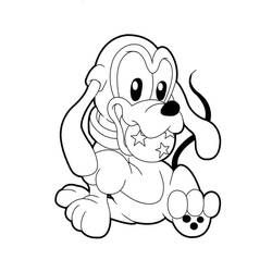 Dessin à colorier: Pluto (Personnages de dessins animés) #197072 - Coloriages à Imprimer Gratuits