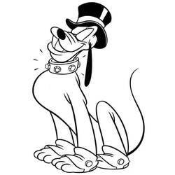 Dessin à colorier: Pluto (Personnages de dessins animés) #197076 - Coloriages à Imprimer Gratuits