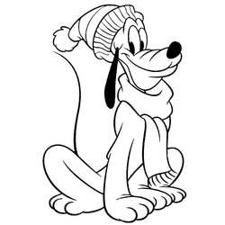 Dessin à colorier: Pluto (Personnages de dessins animés) #197080 - Coloriages à Imprimer Gratuits