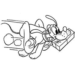 Dessin à colorier: Pluto (Personnages de dessins animés) #197087 - Coloriages à Imprimer Gratuits