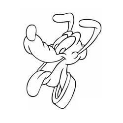 Dessin à colorier: Pluto (Personnages de dessins animés) #197098 - Coloriages à Imprimer Gratuits